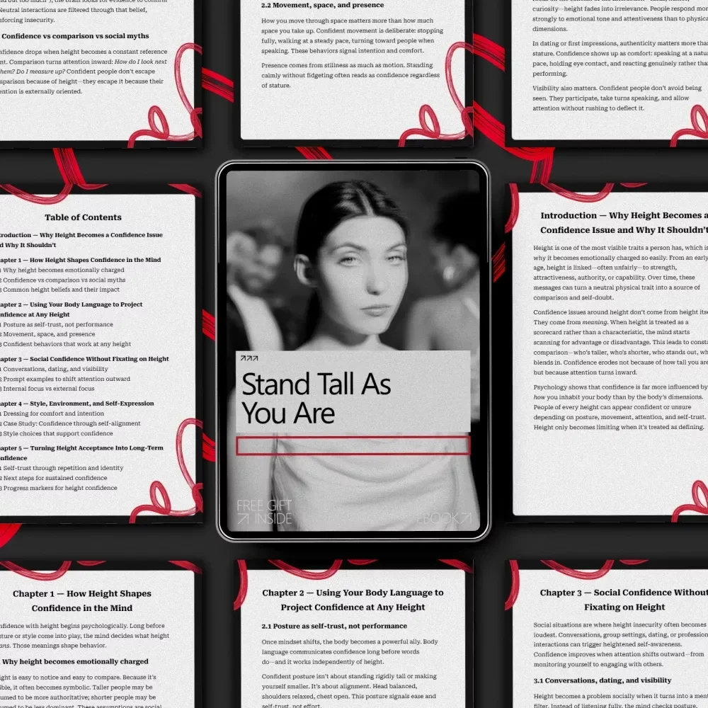 Stand Tall as You Are: An Empowering Ebook on How to Be Confident With Your Height, Self-Trust, Body Language & Real Confidence