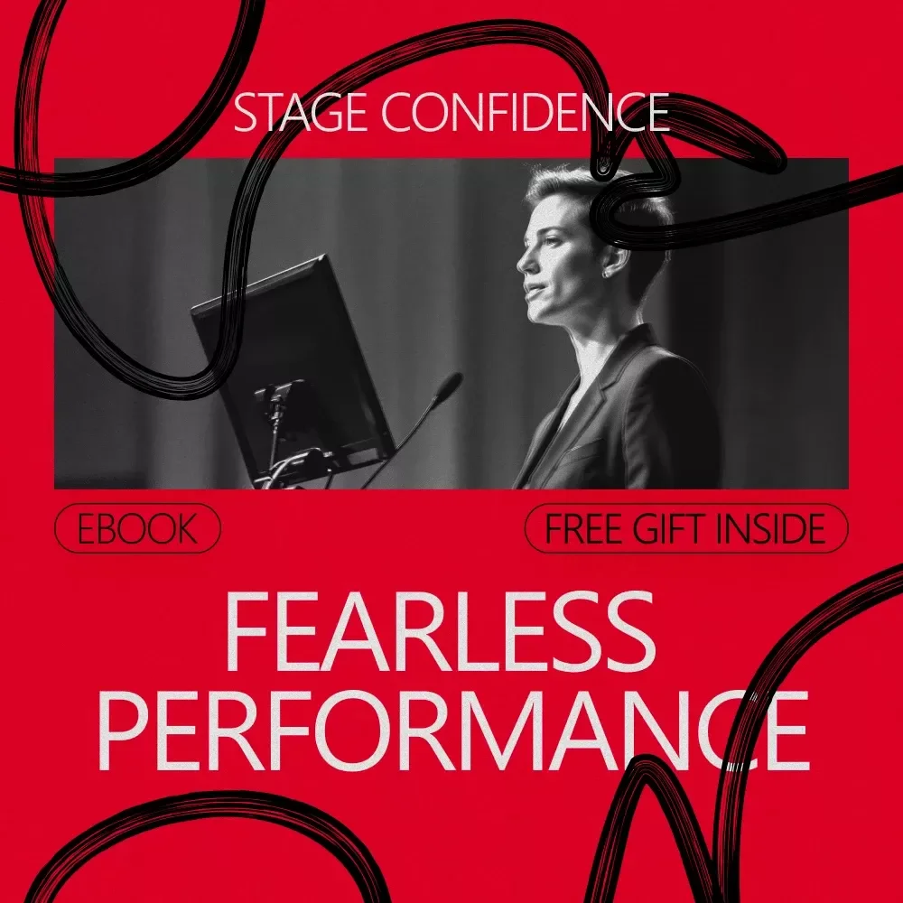 Fearless Performance: Your Stage Confidence Guide – eBook on how to build confidence to perform on stage for Speakers, Performers & Creators