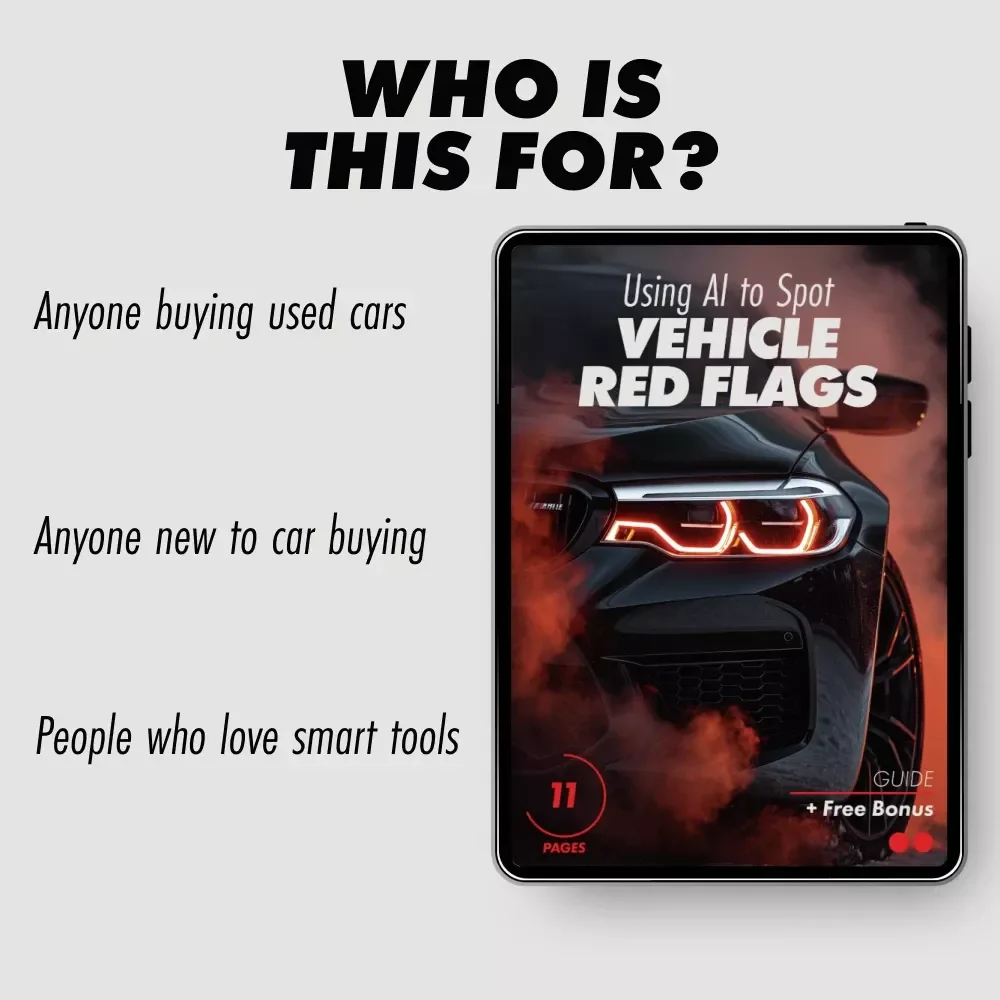 Using AI to Spot Vehicle Red Flags | Smart Car Buying Guide with ai that scans vehicle history reports for red flags | Digital Download