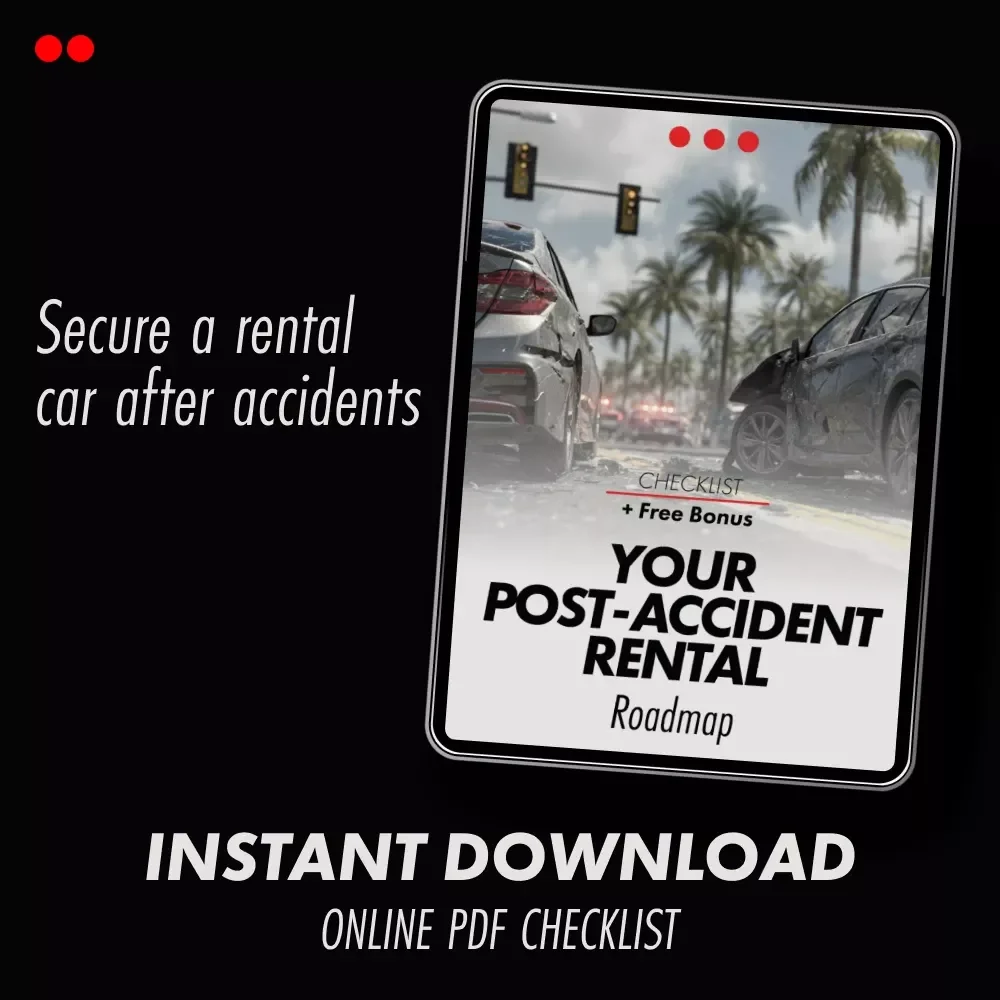 Your Post-Accident Rental Roadmap – Step-by-Step Checklist for How to Get a Rental Car After an Accident, Insurance-Ready Digital Download