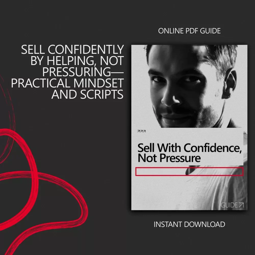 Sell With Confidence, Not Pressure – A Practical Guide on how to build confidence to sell something Without Feeling Pushy or Salesy