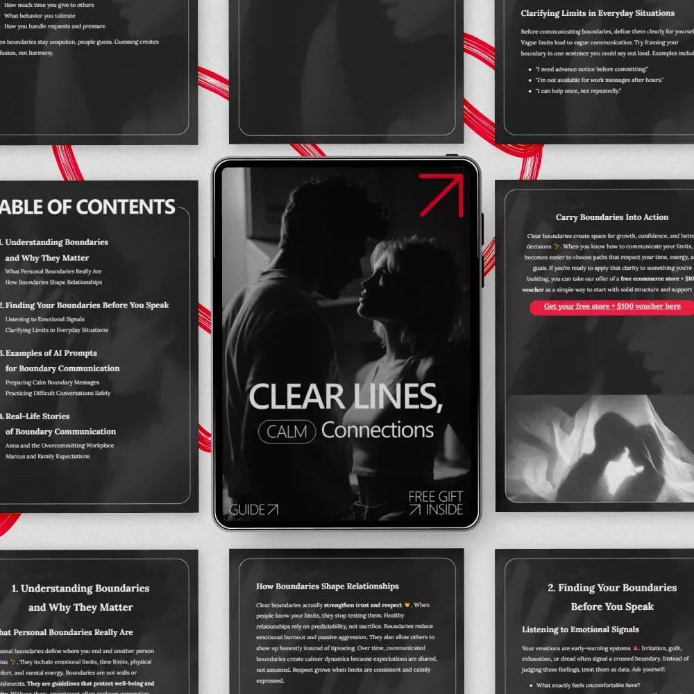 Clear Lines, Calm Connections – A Practical Guide on how to communicate your boundaries with Confidence, Calm, and Clarity