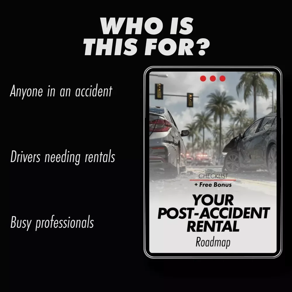Your Post-Accident Rental Roadmap – Step-by-Step Checklist for How to Get a Rental Car After an Accident, Insurance-Ready Digital Download