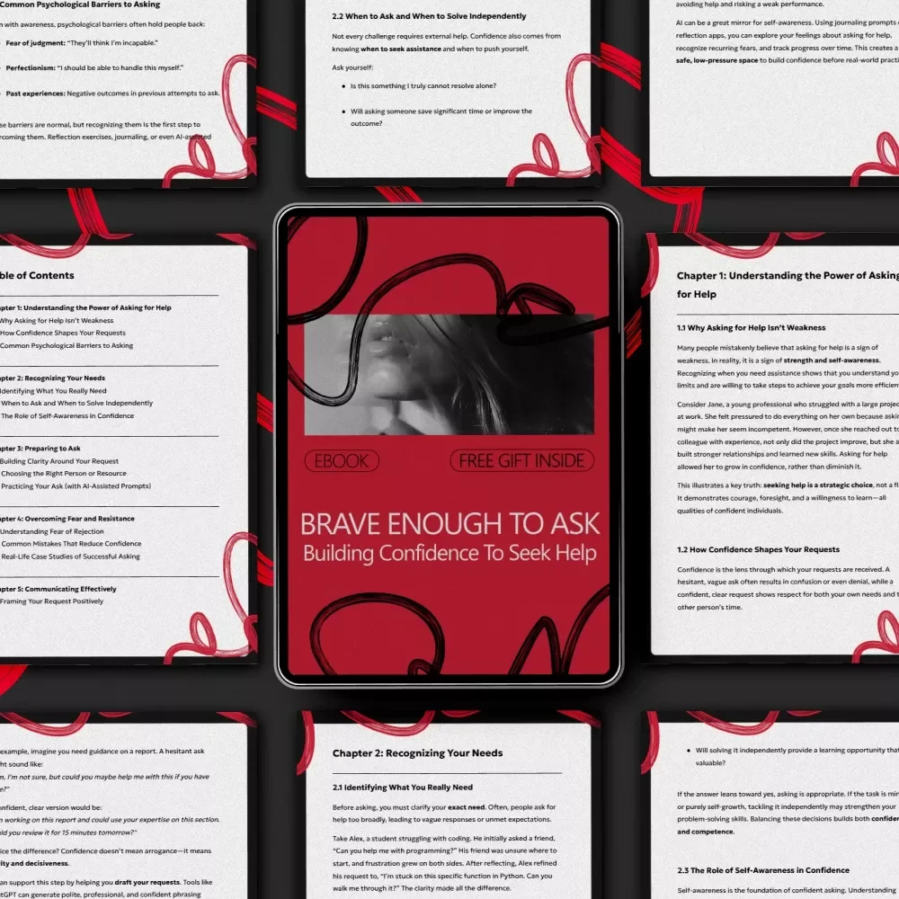 Brave Enough to Ask: Building Confidence to Seek Help – Practical eBook Guide on how to build confidence to ask for help, Self-Growth & Communication Skills