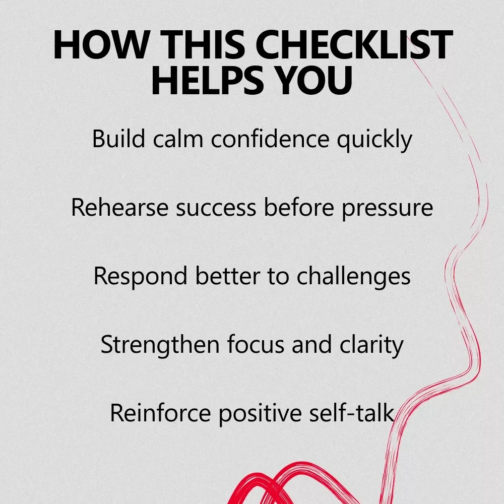Boosting Confidence Through Mental Rehearsal Checklist | Athlete Visualization Guide | Why Athletes Use Visualization for Confidence