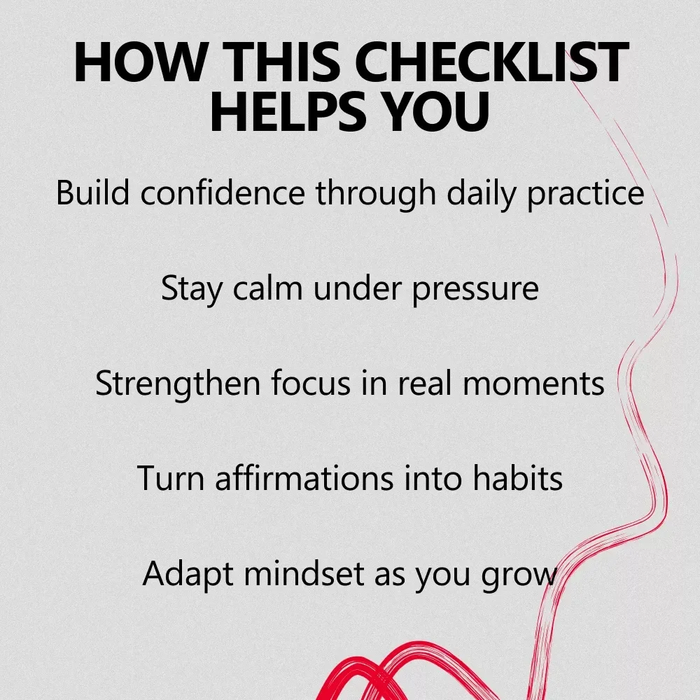 Mental Strength Affirmations Checklist – How to Use Affirmations for Mental Strength, Confidence, Calm & Resilience Daily