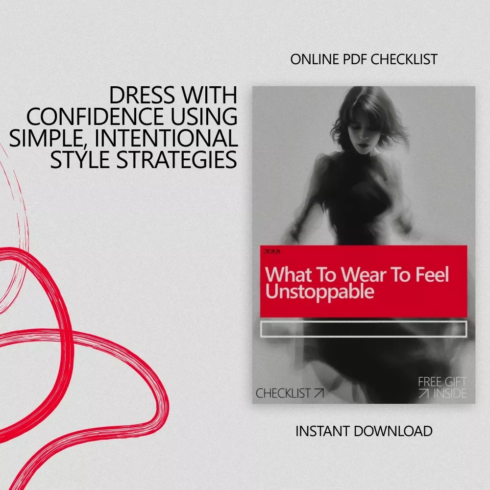 What to Wear to Feel Unstoppable – Power Dressing Confidence Guide | Digital Download Style Checklist for Work, Presence & Authority