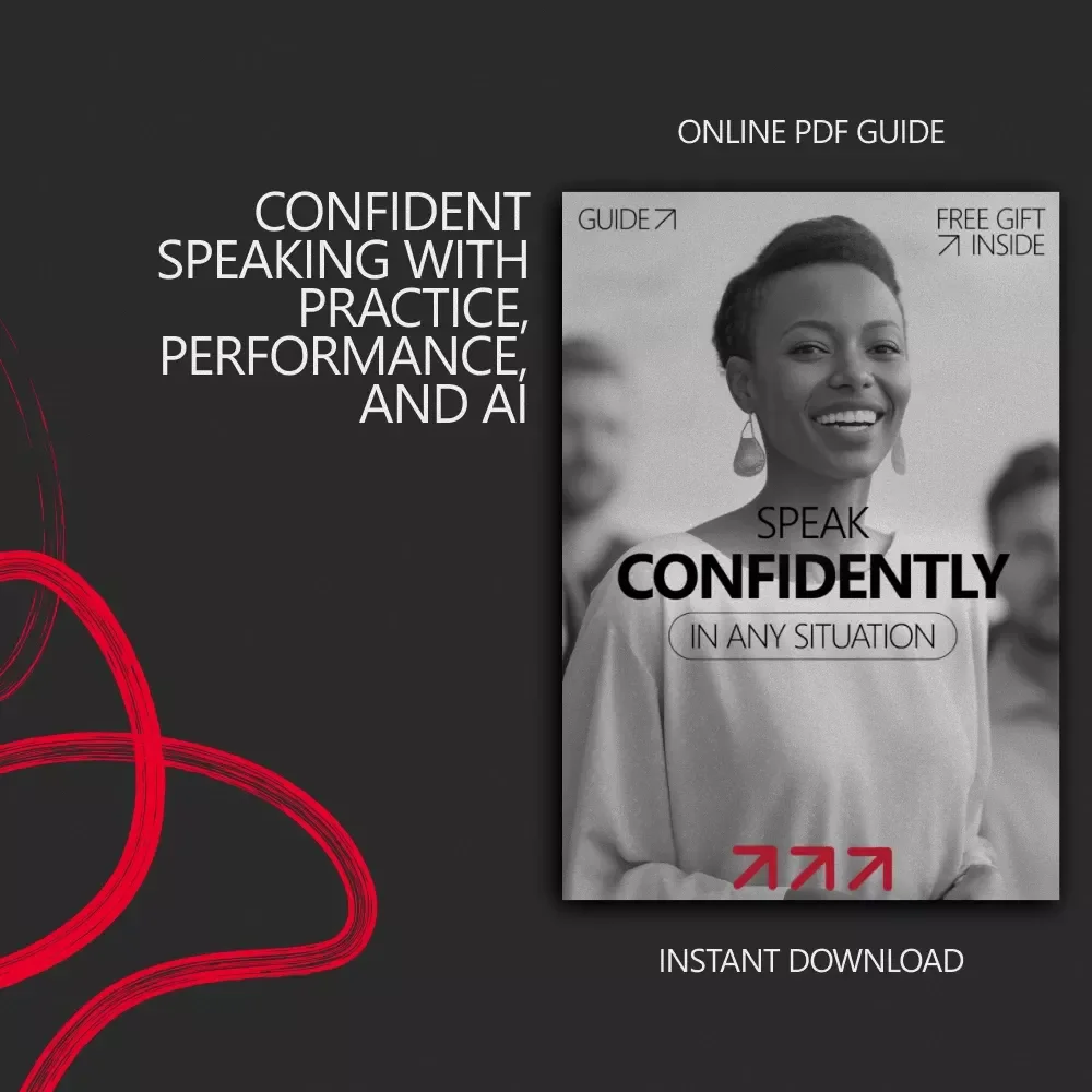 Speak Confidently in Any Situation – Practical Guide on how to improve public speaking confidence | Digital Download