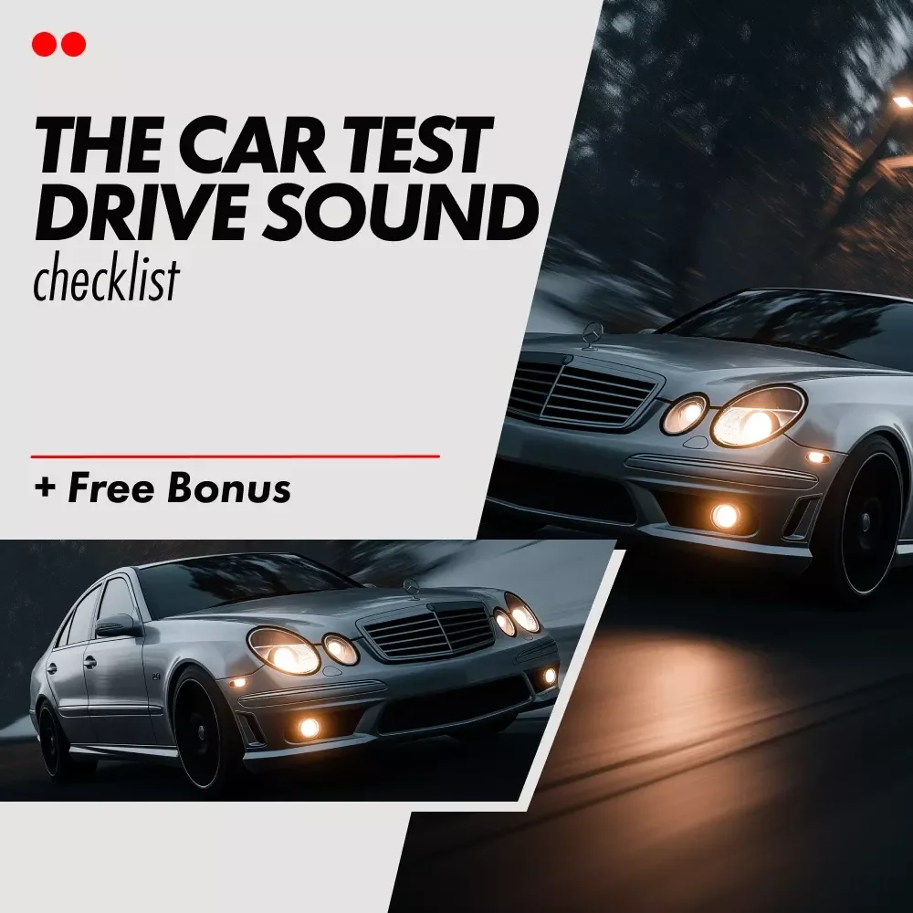 The Car Test Drive Sound Checklist | Smart Buyer’s Audio Guide for What to Listen For During a Car Test Drive | Instant Digital Download