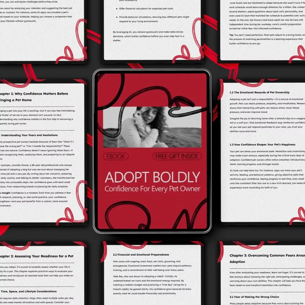 Adopt Boldly: Confidence for Every Pet Owner | eBook Guide on How to Build Confidence to Adopt a Pet with Clarity & Heart