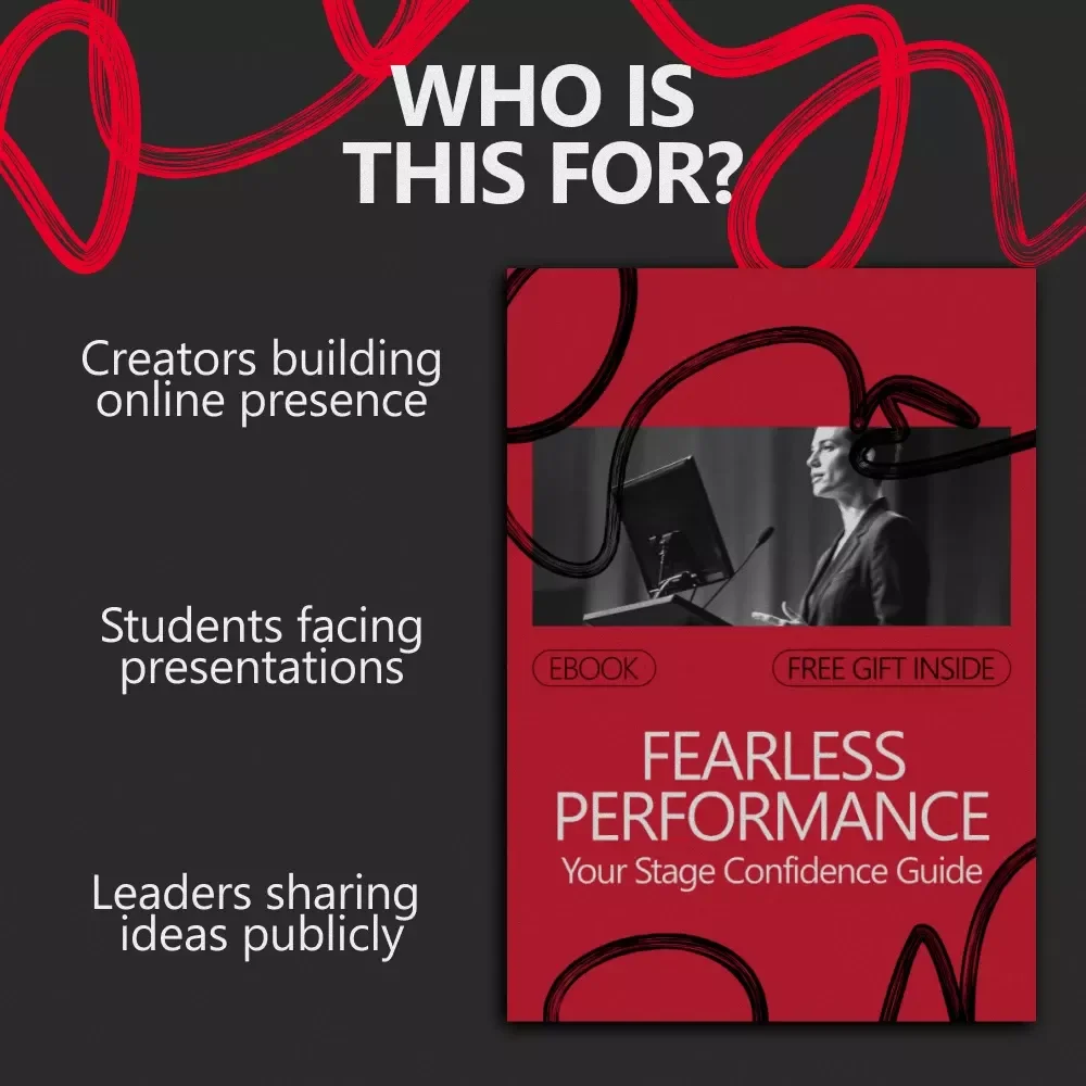 Fearless Performance: Your Stage Confidence Guide – eBook on how to build confidence to perform on stage for Speakers, Performers & Creators