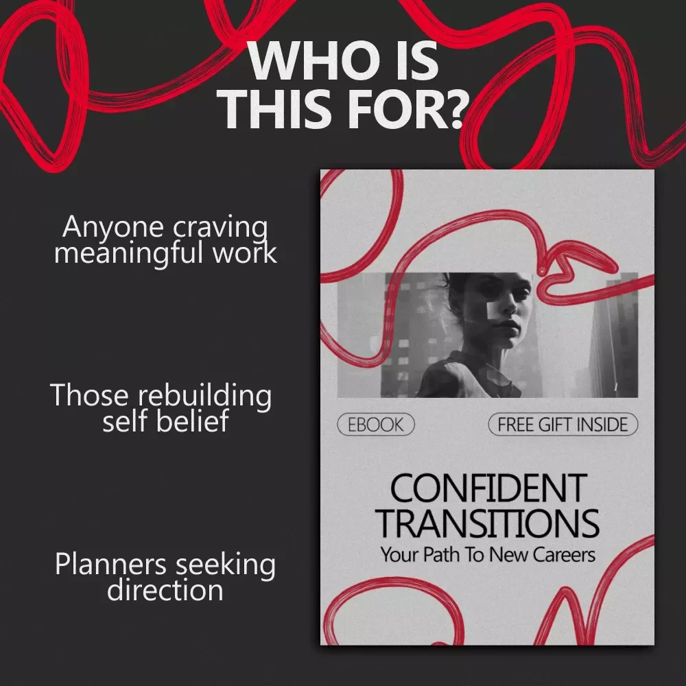 Confident Transitions: Your Path to New Careers | eBook Guide on How to Build Confidence to Change Careers, Career Pivot & Reinvention Roadmap
