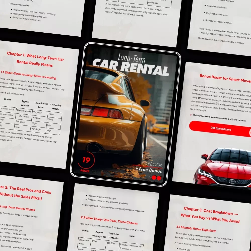 Long-Term Car Rental eBook Guide: Is it a Good Idea for Your Next Vehicle Solution?