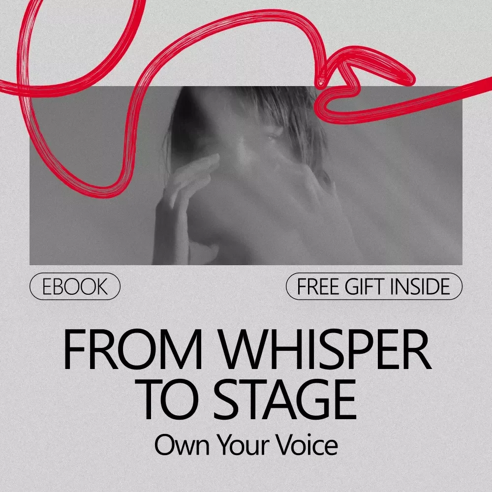 From Whisper to Stage: Own Your Voice – Confidence-First Singing eBook | How to Build Confidence to Sing for Beginners