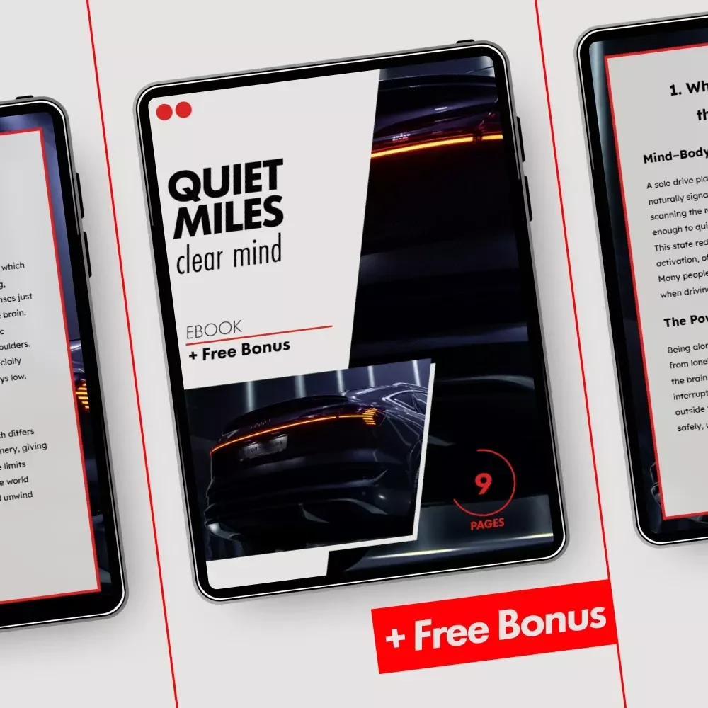 Quiet Miles, Clear Mind – Ebook on the Mental Health Benefits of a Solo Drive | Calm Your Nervous System, Reset Your Mood, Find Clarity