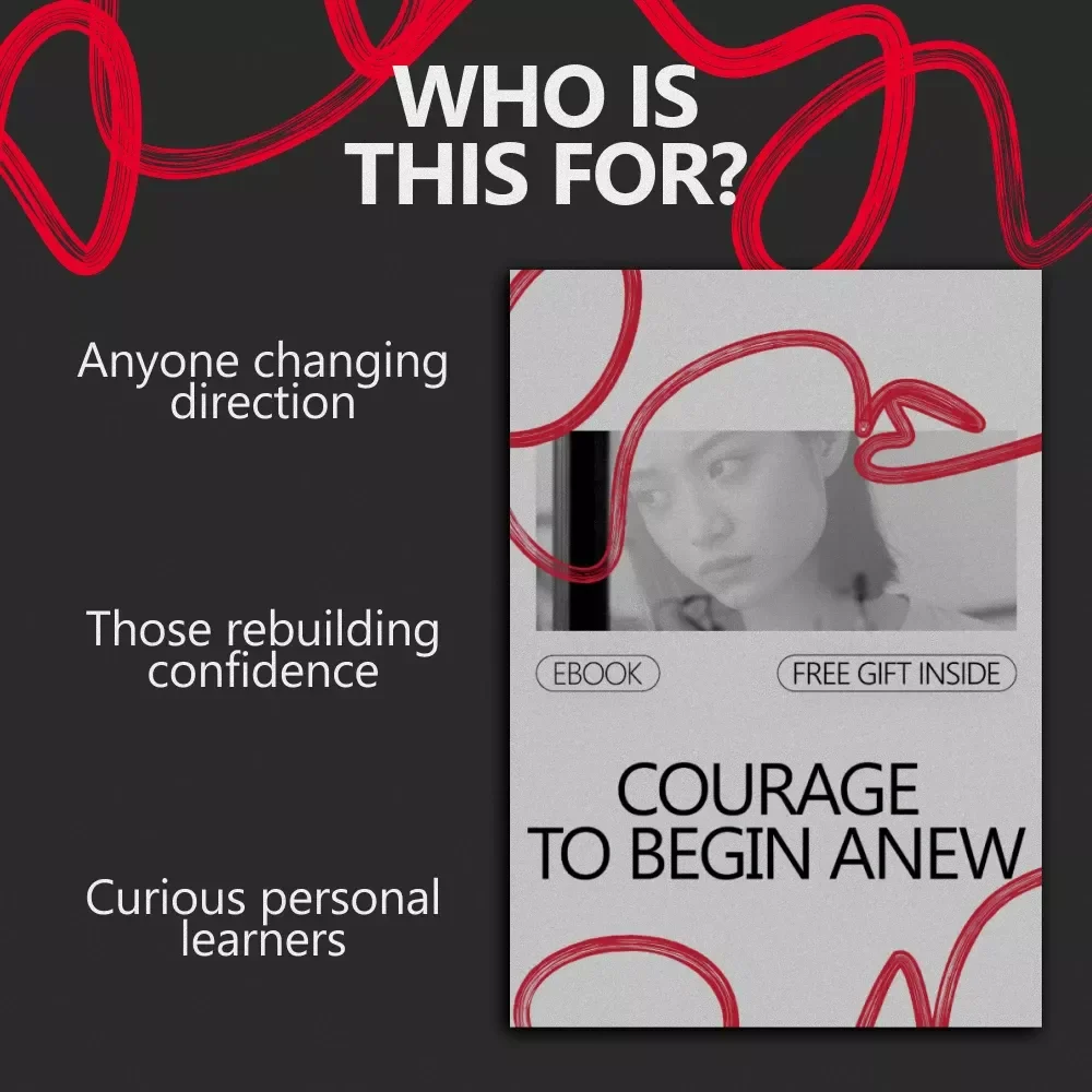 Courage to Begin Anew – Confidence Building eBook Guide on how to build confidence when starting over | Mindset Reset, Personal Growth, Fresh Start Workbook