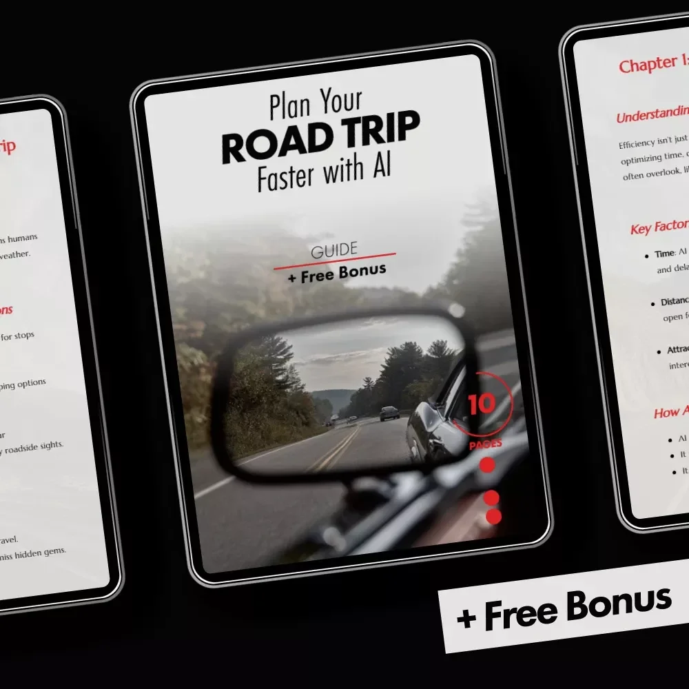 Plan Your Road Trip Faster with AI | Smart Travel Guide Using ai for planning the most efficient road trip route | Digital Download eBook for Travelers