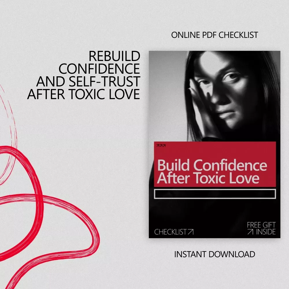 Build Confidence After Toxic Love | Healing Checklist for How to Build Confidence After a Toxic Relationship | Self-Worth & Emotional Recovery Digital Download