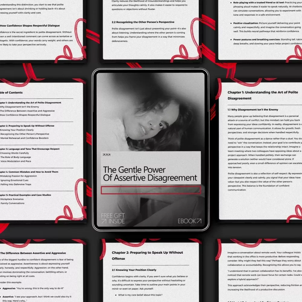 The Gentle Power of Assertive Disagreement – Ebook Guide on how to build confidence to disagree politely