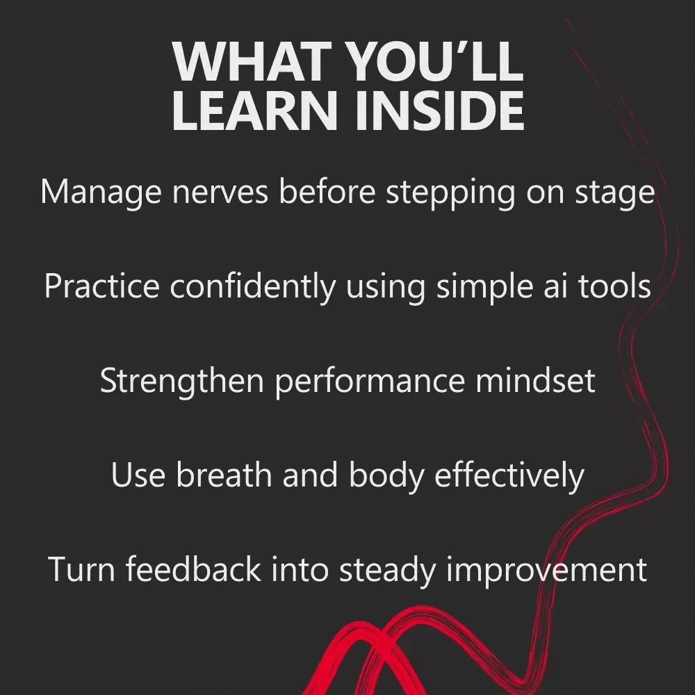 Fearless Performance: Your Stage Confidence Guide – eBook on how to build confidence to perform on stage for Speakers, Performers & Creators