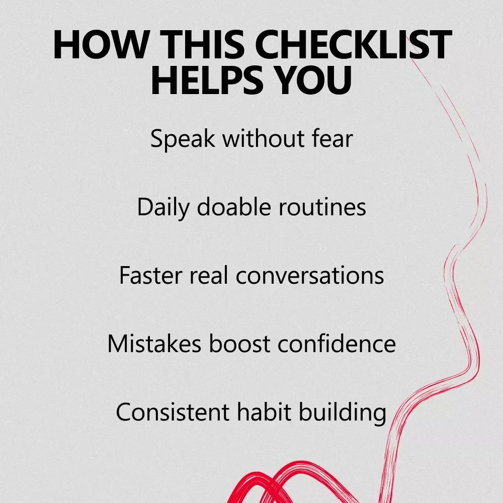 Speak Up! Your Confidence-Building Language Checklist – How to Build Confidence to Learn a Language, Daily Speaking Practice, Language Learning Mindset, Digital Download
