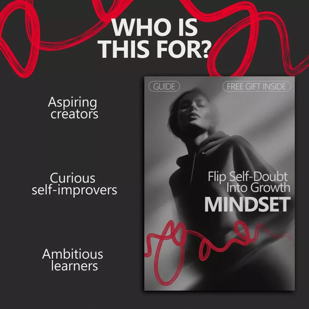 Flip Self-Doubt Into Growth Mindset Guide | How to Turn Self Doubt Into Growth Mindset | Personal Growth Digital Download