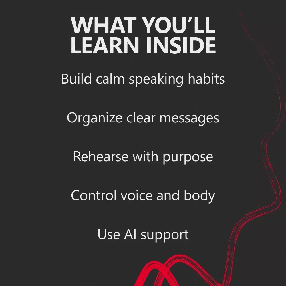 Speak Confidently in Any Situation – Practical Guide on how to improve public speaking confidence | Digital Download