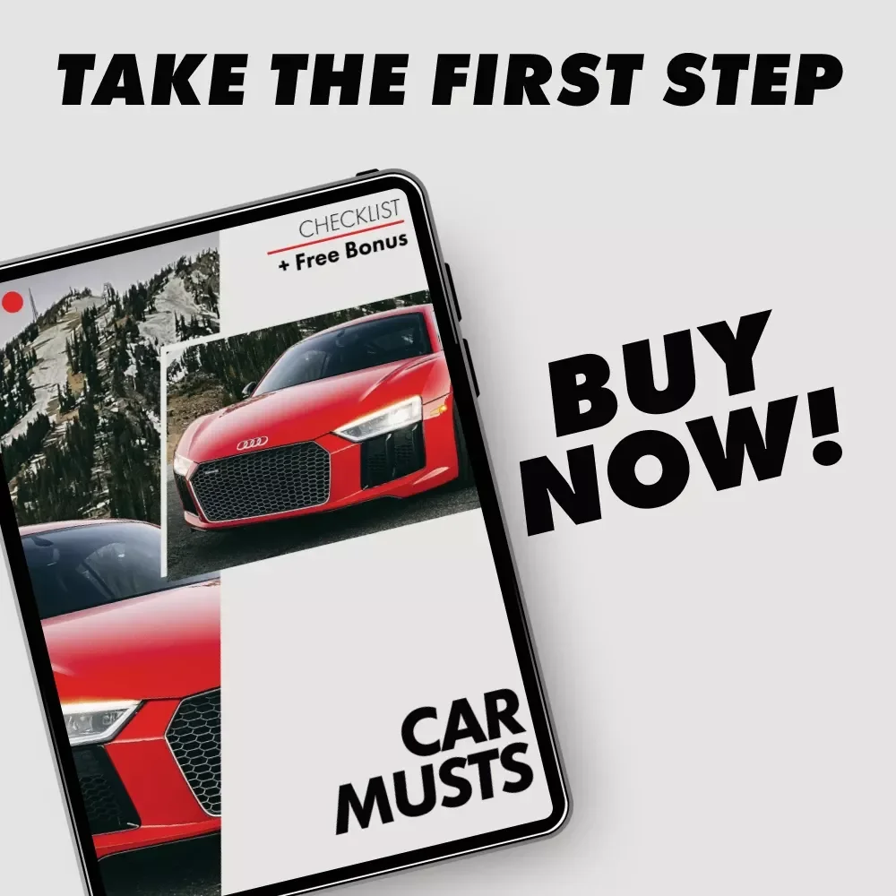 Car Musts – Digital Checklist | Top 5 Must Haves in a Car | Smart, Safe & Organized Vehicle Essentials Guide