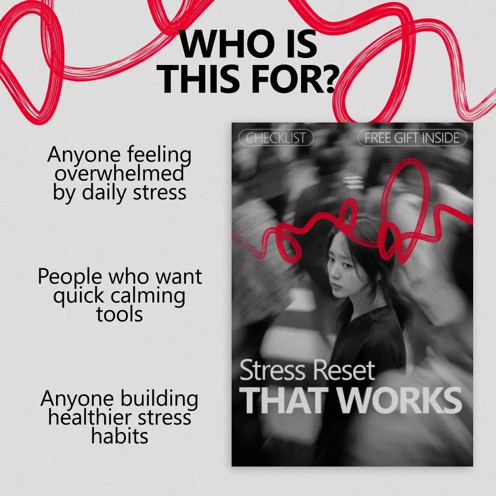 Stress Reset That Works – Printable Checklist for Fast Calm, Body-Based Relief & Simple Stress Relief Activities That Actually Work