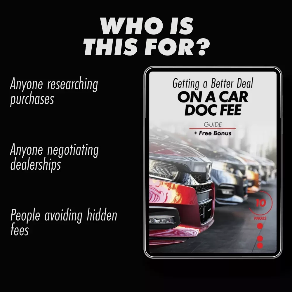 Getting a Better Deal on a Car Doc Fee | Smart Buyer Guide Answering “doc fee on a car purchase can you negotiate it”