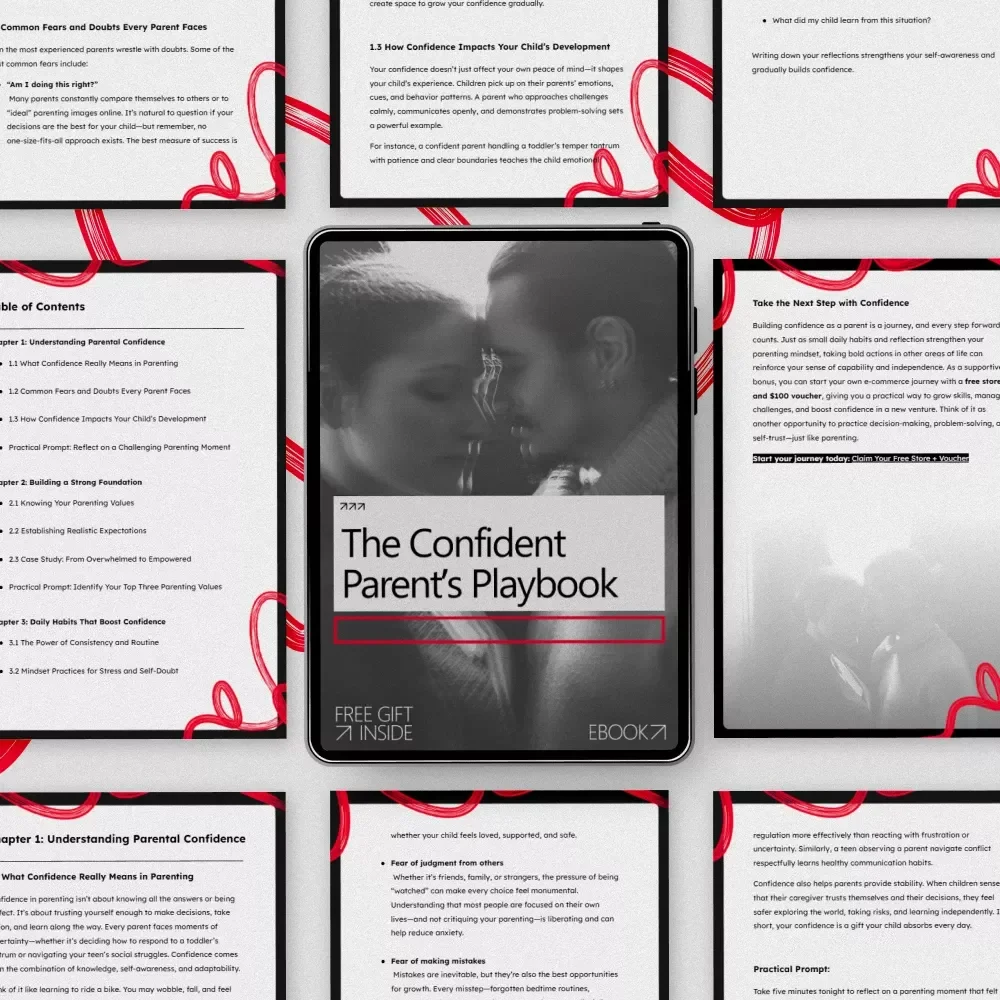 The Confident Parent’s Playbook | Ebook Guide on How to Build Confidence to Be a Parent | Calm, Capable & Empowered Parenting