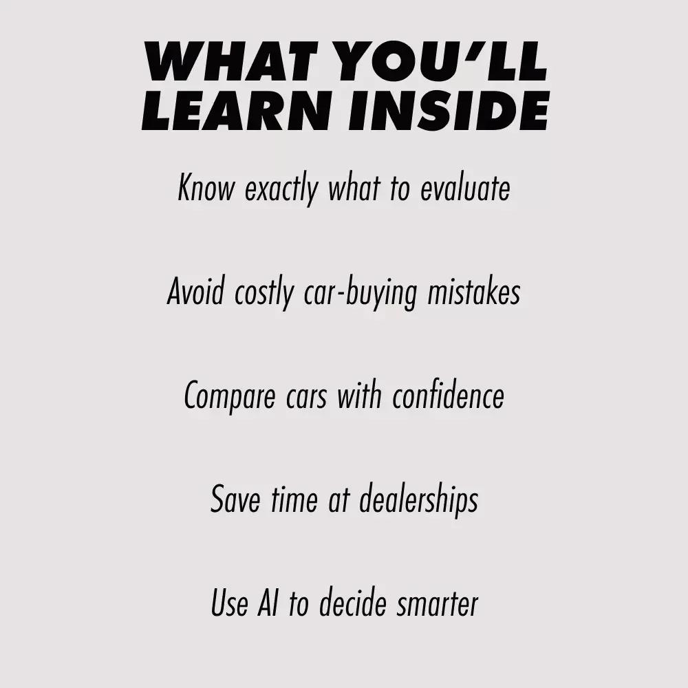 Take the Perfect Test Drive – Smart Car Buying Guide | Learn how to test drive a car effectively | Digital Download for Confident Vehicle Decisions