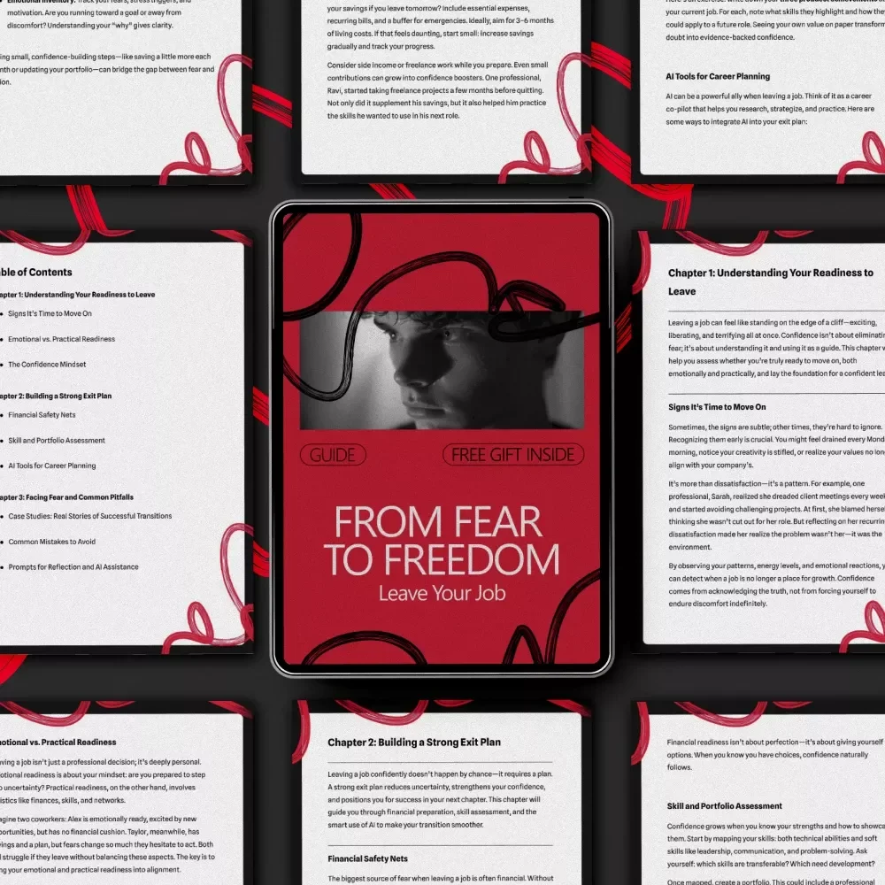 From Fear to Freedom: Leave Your Job – A Practical Guide on how to build confidence to leave a job, Create a Smart Exit Plan, and Start Your Next Chapter
