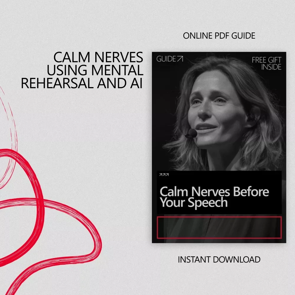 Calm Nerves Before Your Speech | Confidence-Building Guide for Mental Rehearsal for Public Speaking Nerves | Digital Download
