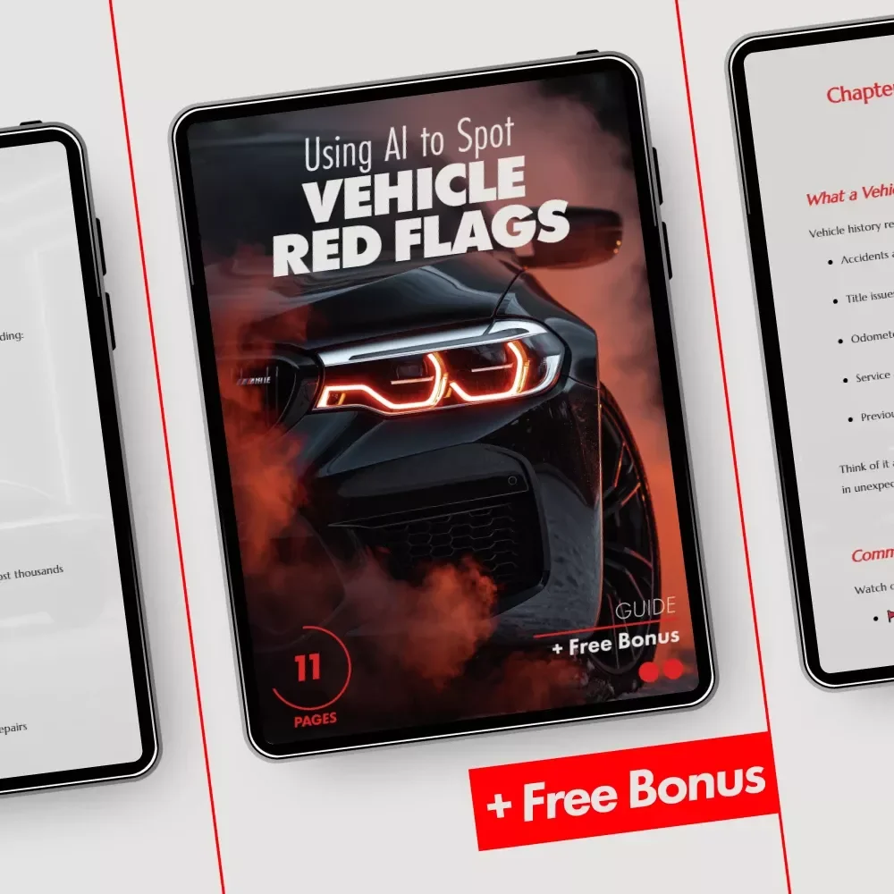 Using AI to Spot Vehicle Red Flags | Smart Car Buying Guide with ai that scans vehicle history reports for red flags | Digital Download