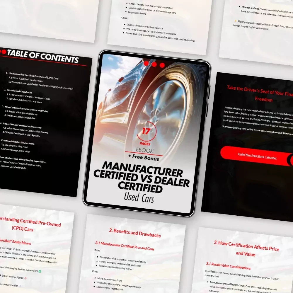 Manufacturer Certified vs Dealer Certified Used Cars: A Comprehensive eBook Guide for Car Buyers