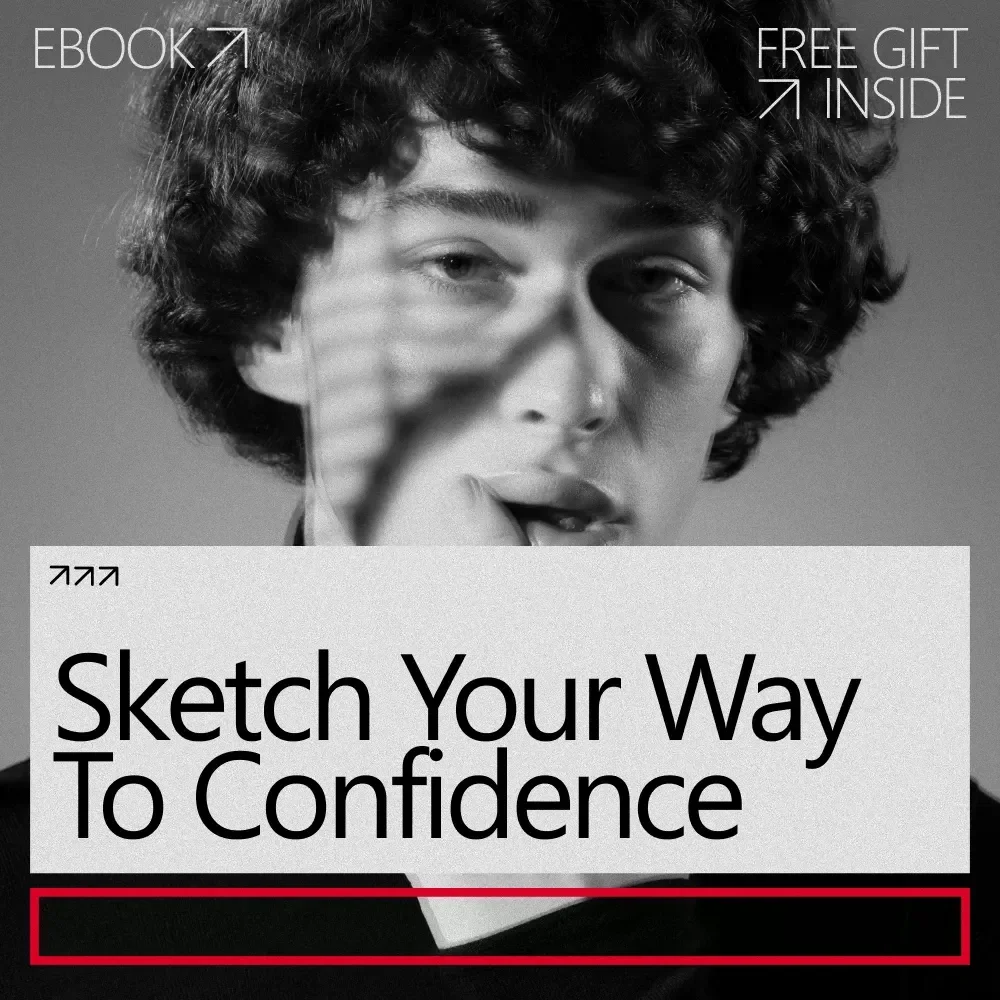 Sketch Your Way to Confidence | Ebook Guide on How to Build Confidence to Draw | Beginner-Friendly Drawing Mindset & Creative Practice Workbook