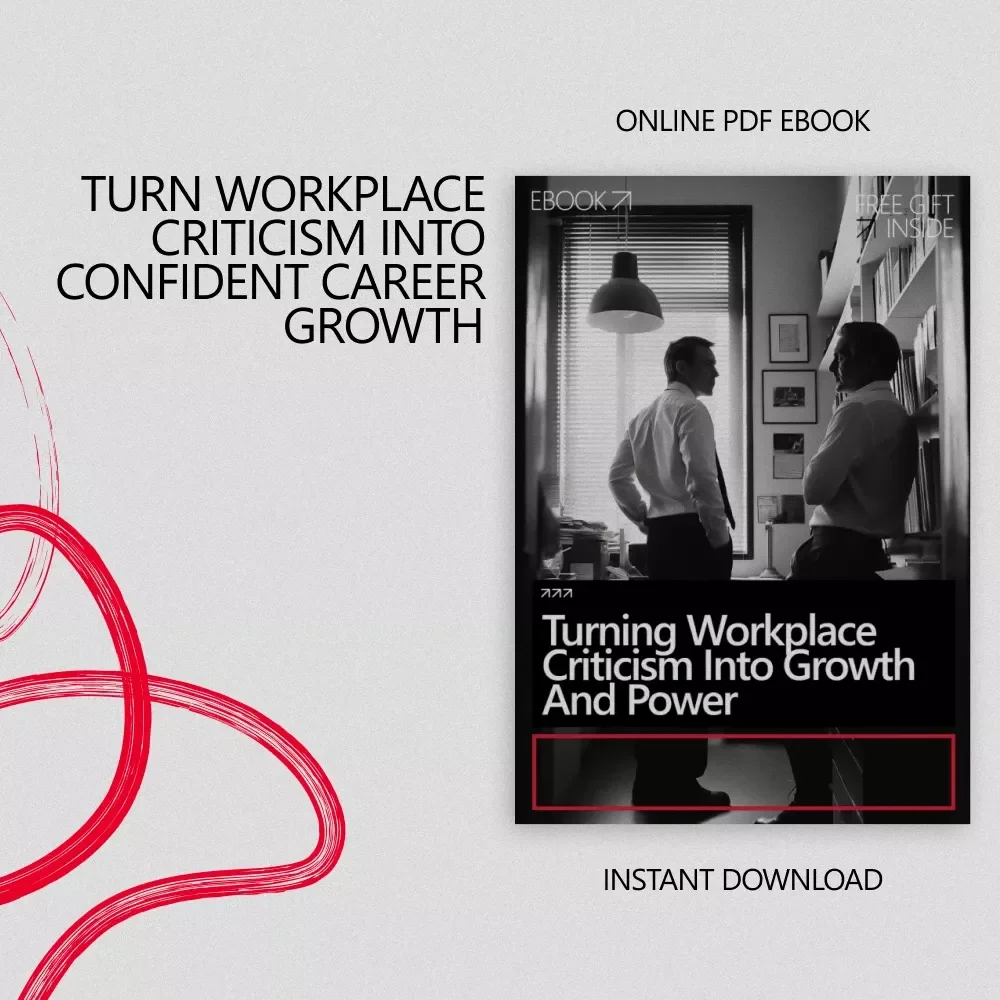 Turning Workplace Criticism into Growth and Power – Practical eBook Guide on How to Handle Criticism at Work with Confidence