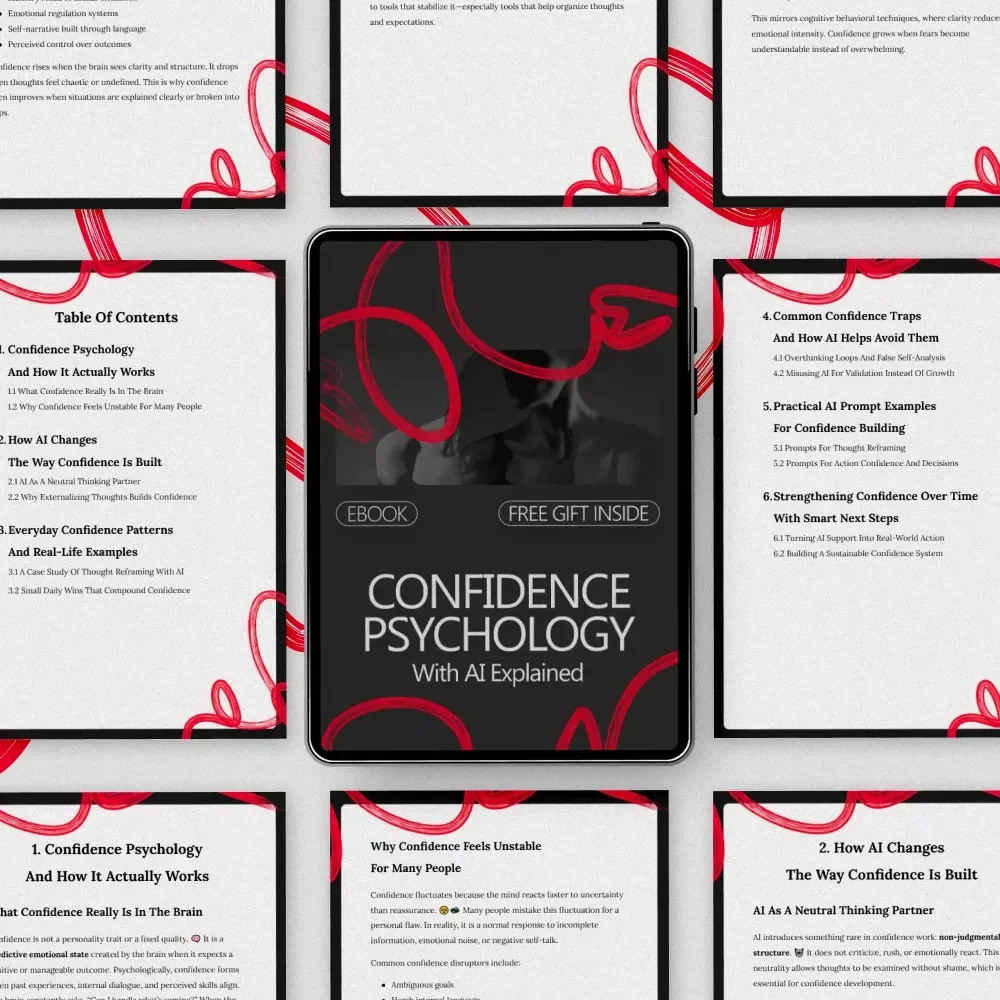 Confidence Psychology With AI Explained | Digital eBook Guide to Understanding Confidence Psychology Explained With AI for Mindset, Self-Belief & Smarter Thinking