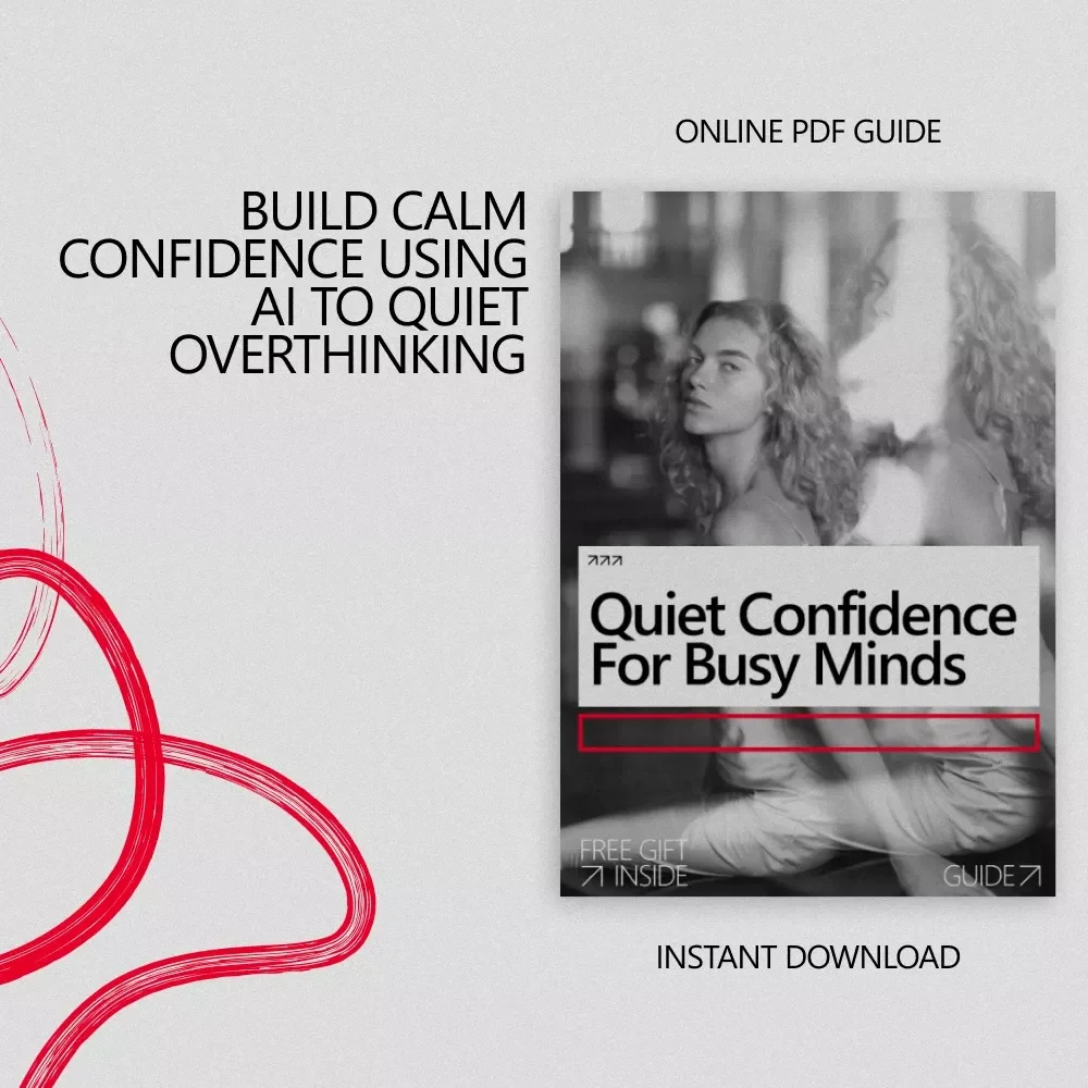 Quiet Confidence for Busy Minds – A Practical Guide to Confidence Improvement for Overthinkers with AI | Digital Download for Calm Decisions & Self-Trust