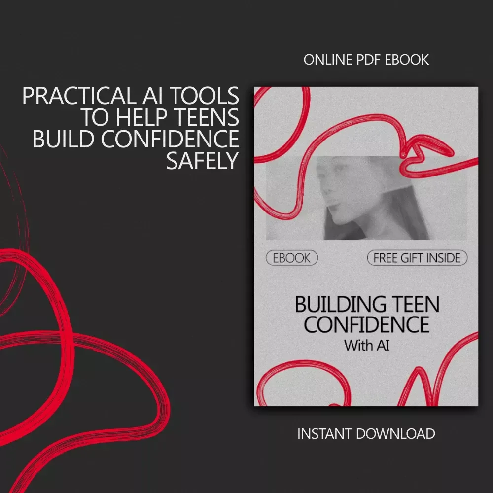 Building Teen Confidence With AI – Practical Ebook Guide on How to Build Confidence for Teens with AI, Emotional Growth, Self-Talk & Social Skills (Digital Download)