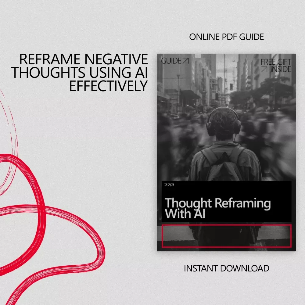 Thought Reframing With AI – A Practical Guide & Digital Download on How AI That Helps You Reframe Negative Thoughts