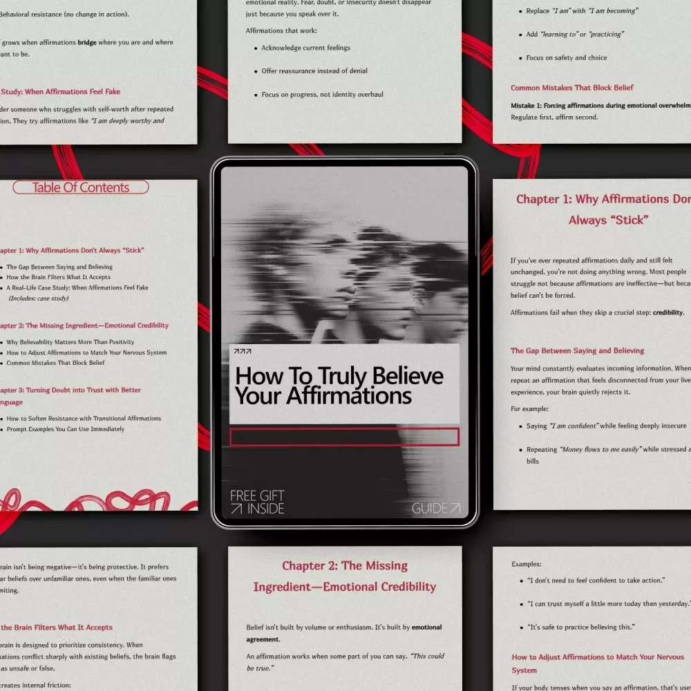 How to Truly Believe Your Affirmations – A Practical Guide on how to believe your affirmations, Build Emotional Credibility, and Make Affirmations Actually Work