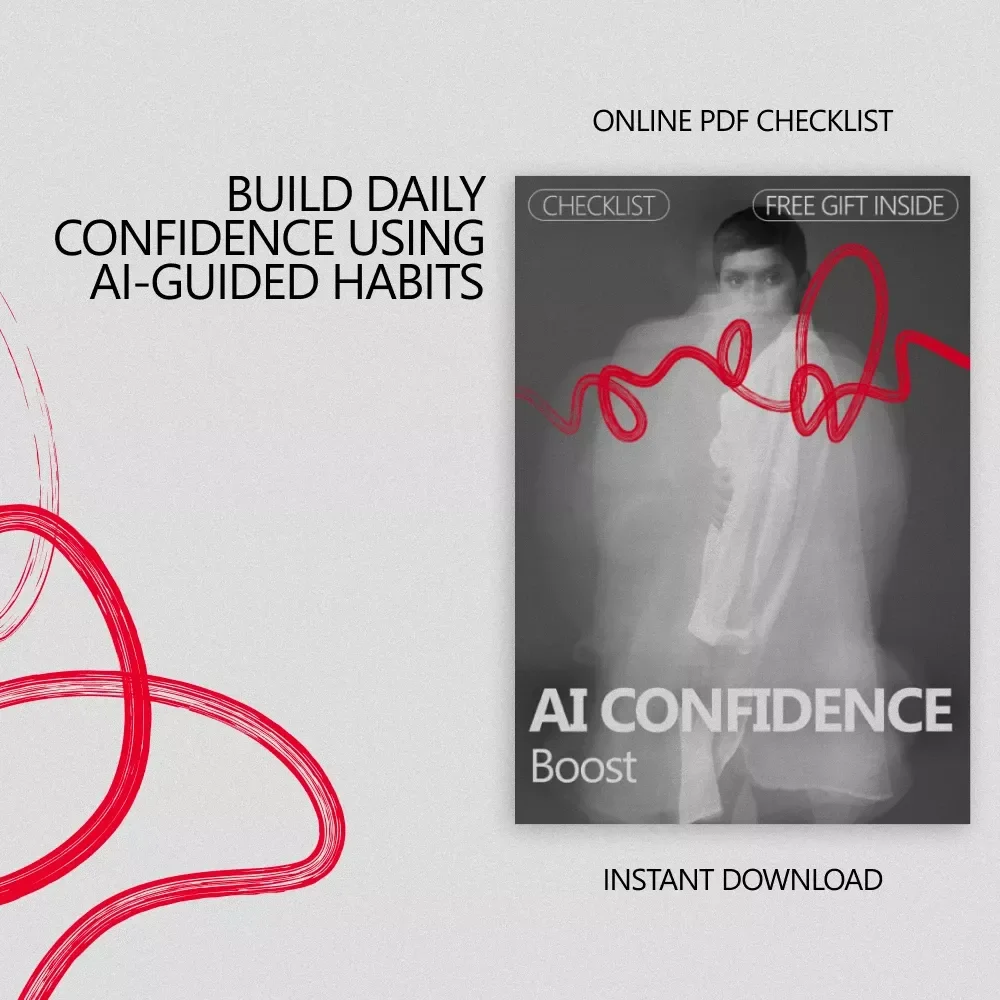 AI Confidence Boost | Digital Checklist for Confidence Skills Anyone Can Learn With AI | Personal Growth, Communication & Self-Belief Toolkit