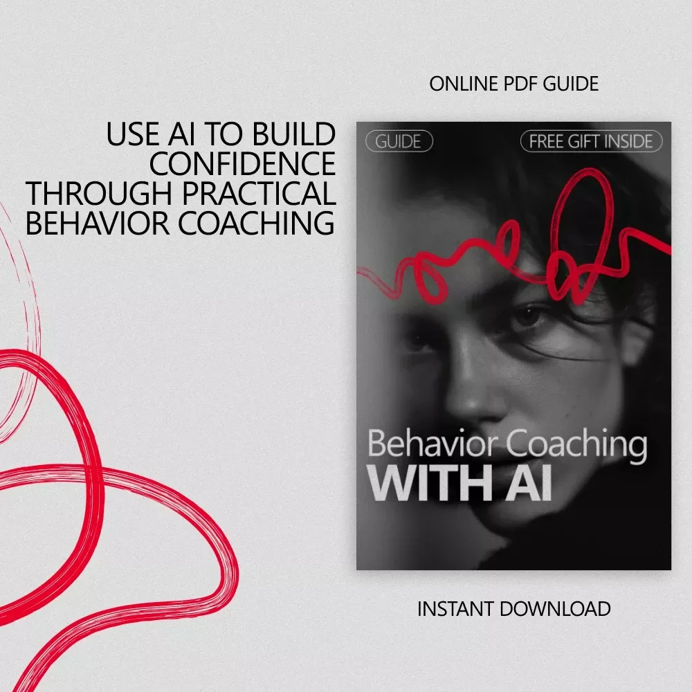 Behavior Coaching with AI | Confidence Behavior Coaching Using AI Guide | Digital Download for Self-Growth & Practical Confidence