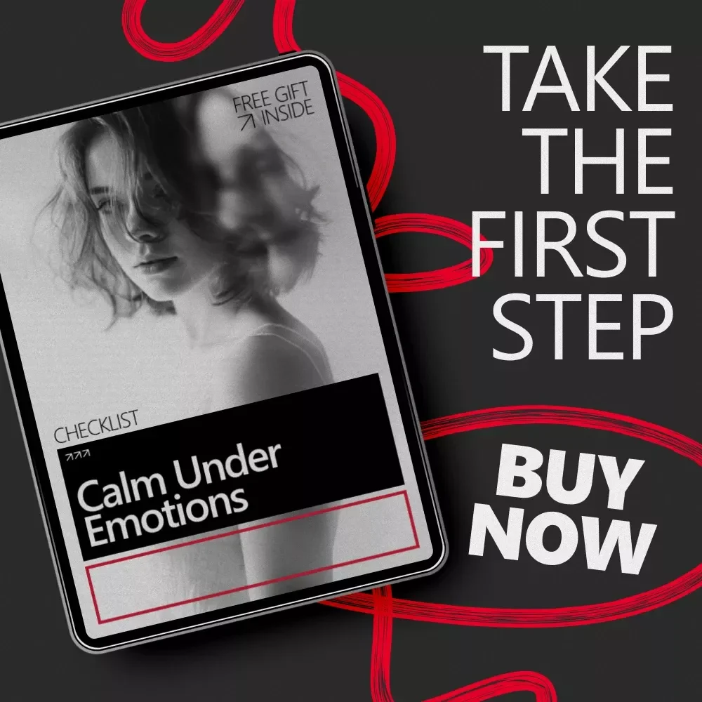 Calm Under Emotions – A Practical Checklist for How to Manage Overwhelming Emotions | Instant Digital Download