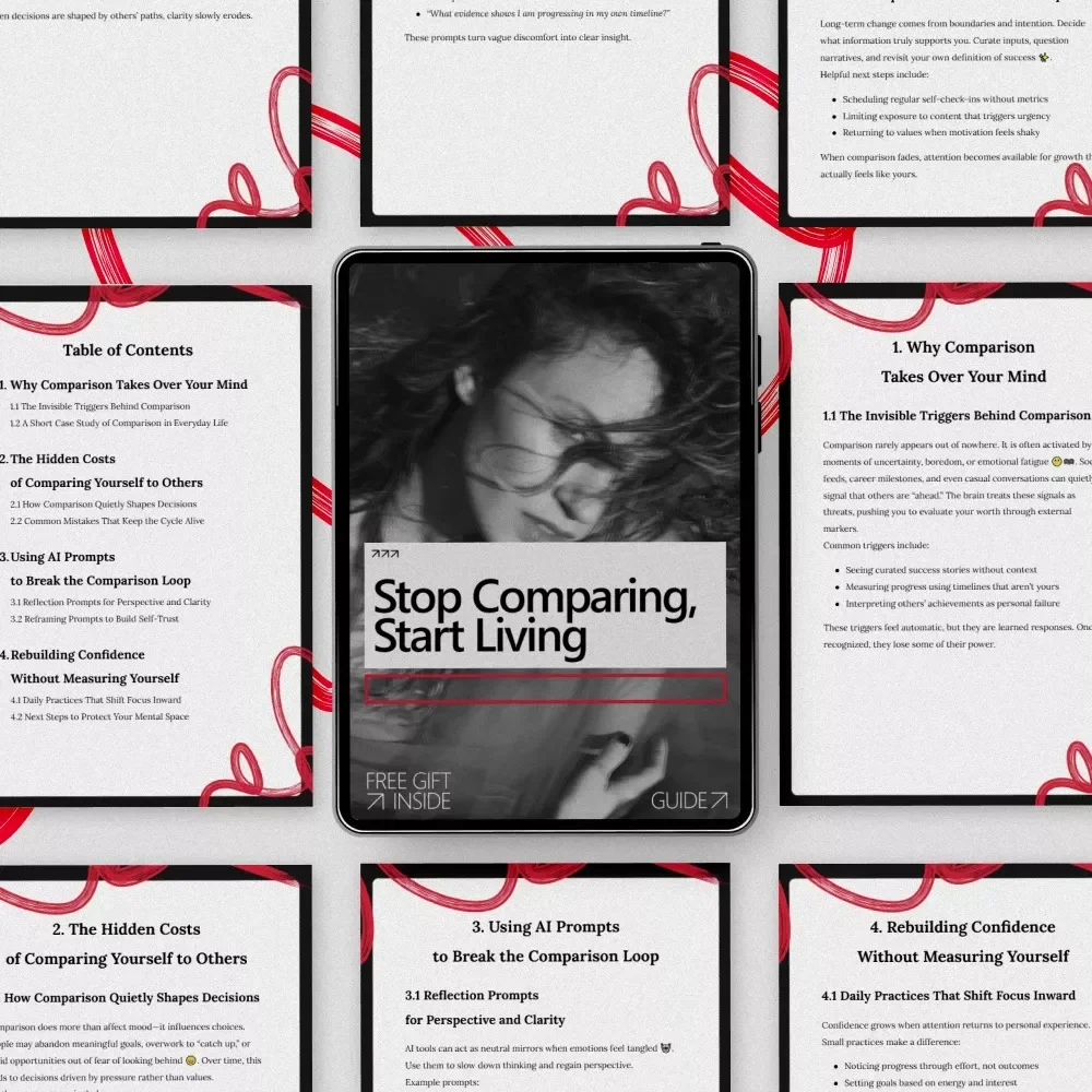 Stop Comparing, Start Living — A Practical Guide on how to stop comparing yourself to others, Build Confidence, and Reclaim Your Focus