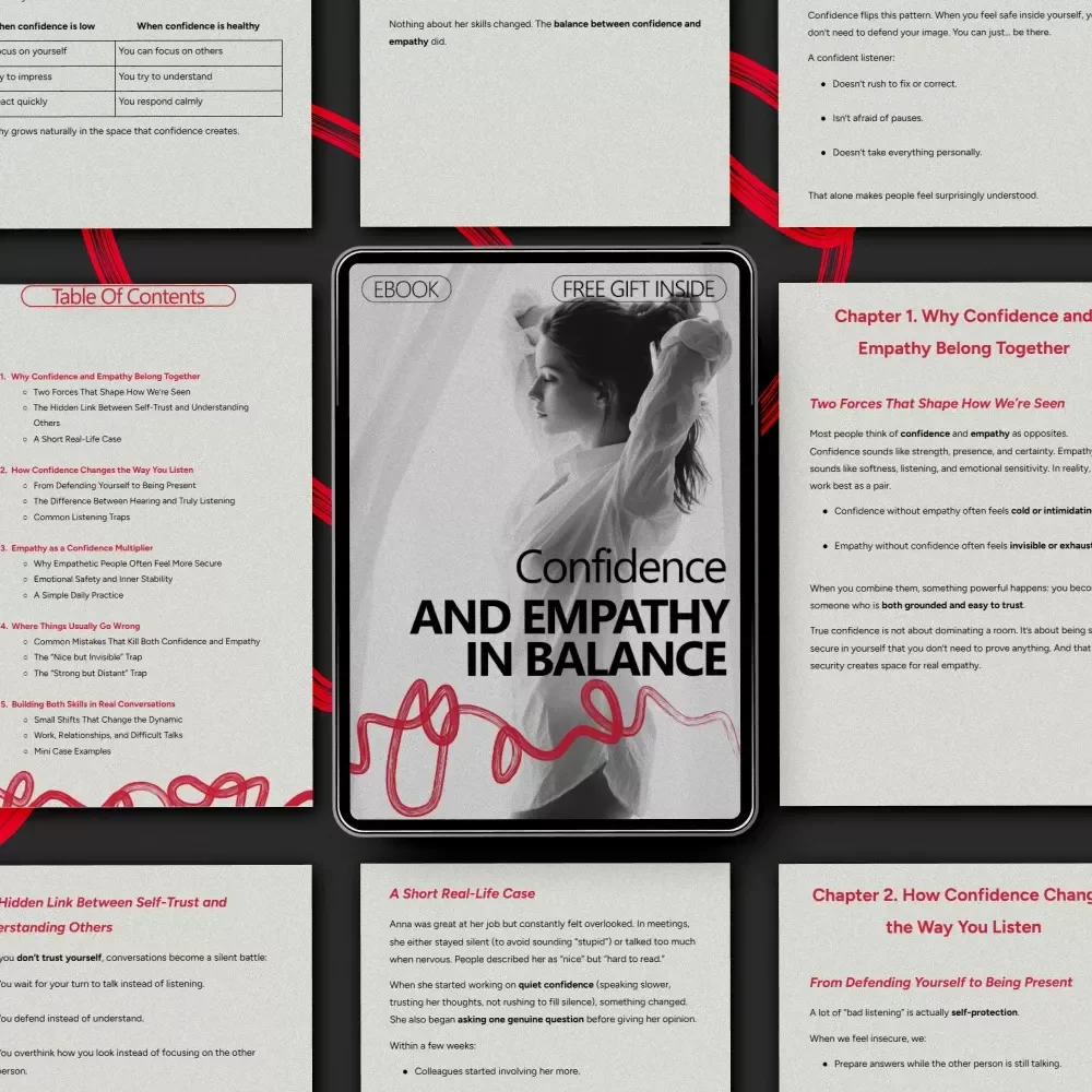 Confidence and Empathy in Balance | Ebook on the Confidence and Empathy Connection | Personal Growth & Communication Guide