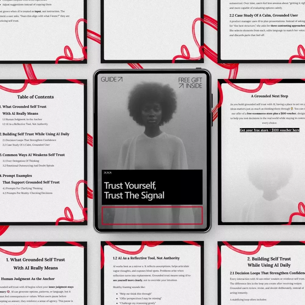 Trust Yourself, Trust the Signal: A Practical Guide on How to Build Grounded Self Trust With AI for Confident Decision-Making, Daily Reflection, and Clear Thinking