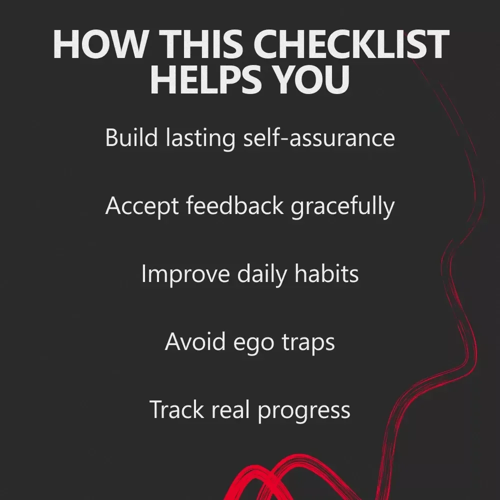 Confidence, Not Ego – Checklist to Understand Confidence vs Ego Explained Simply | Daily Builders, Ego Traps, AI Tips & Quick Test